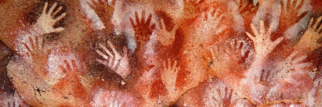 Пещера рук, отпечатки рук древних людей