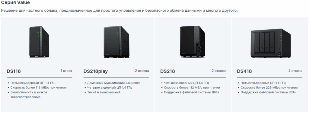 Сетевое хранилище, NAS