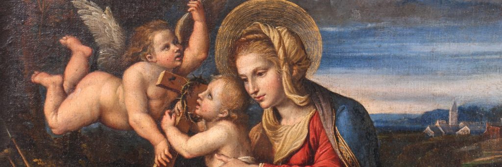 Мадонна с младенцем в окружении ангелов Филиппо Липпи