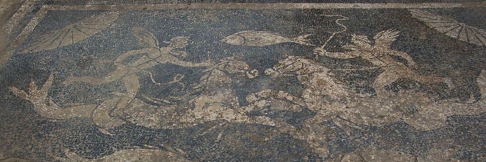 мозаика в найденная в  Эль-Форау-де-ла-Тута (Артьеда, Сарагоса)