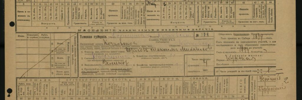 сельскохозяйственная перепись 1916-1917