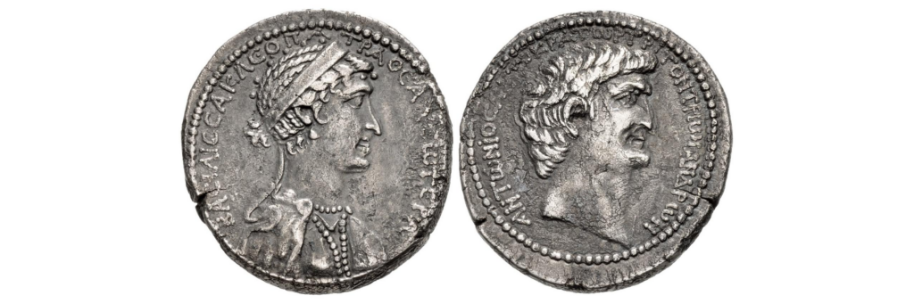 Клеопатра и Марк Антоний, около 36-34 гг. до н.э.