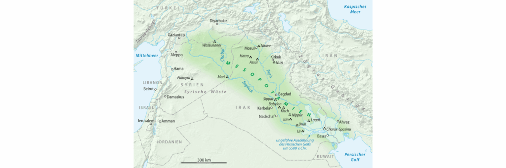 Месопотамия на карте мира