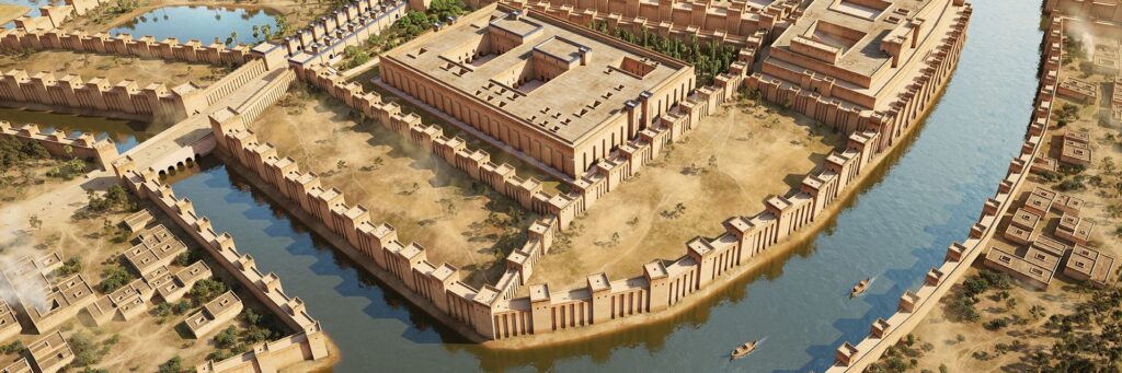 месопотамия, реконструкция города