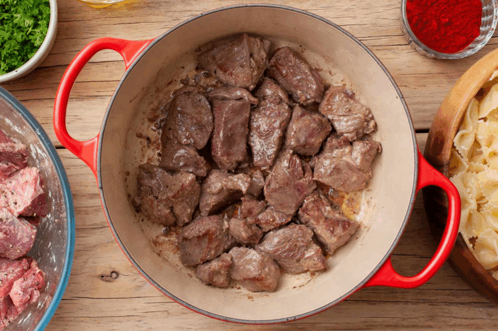 Приготовление гуляша