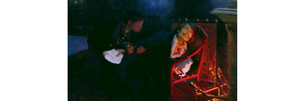 Самосожжение Гоголя. И.Е.Репин, 1909 год
