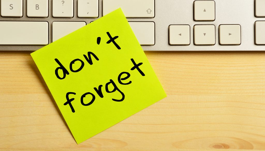 Стикер "Не забудь"