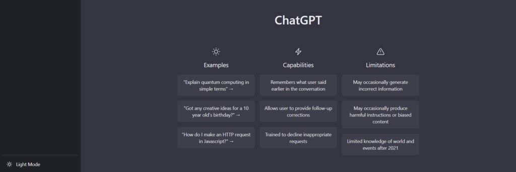 ChatGPT – чат-бот, работающий на основе принципа искусственного интеллекта