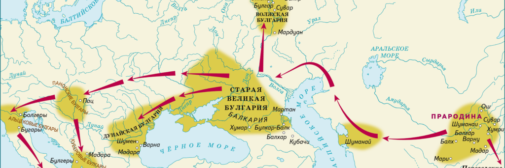 Булгария в древней Руси на карте