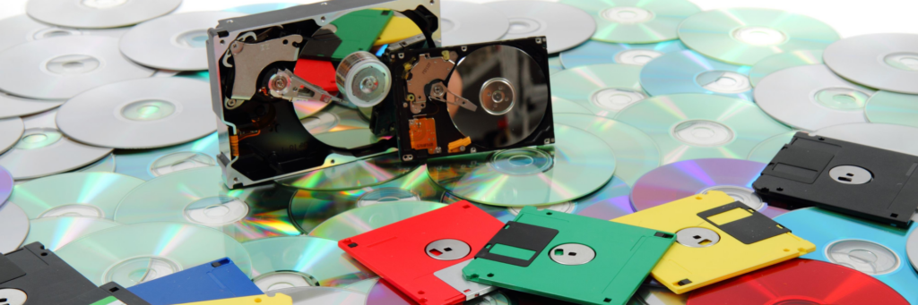 дискеты, CD-диски, HDD