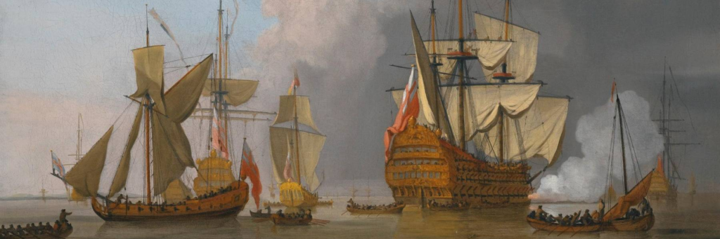 Ван де Вельде, парусники 17 века, море