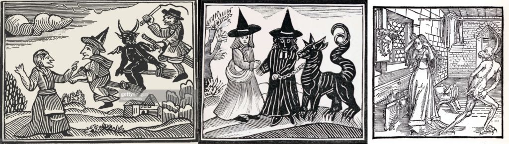 ведьмы на старинных гравюрах