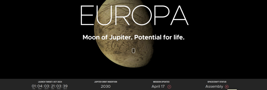 Послания жителей Земли будут  отправлены к спутнику Юпитера Европе на корабле Europa Clipperсайт europa.nasa.gov
