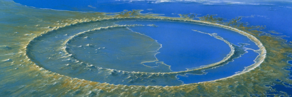кратер чиксулуб фото из космоса
