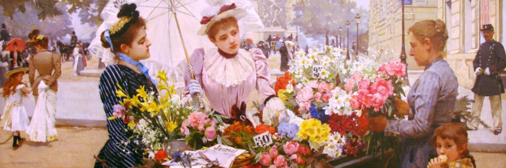Французский художник Луи Мария де Шрайвер, Торговка цветами