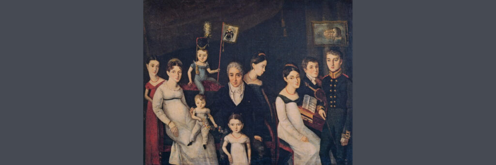 Портрет семьи Бенуа. Не позднее 1817