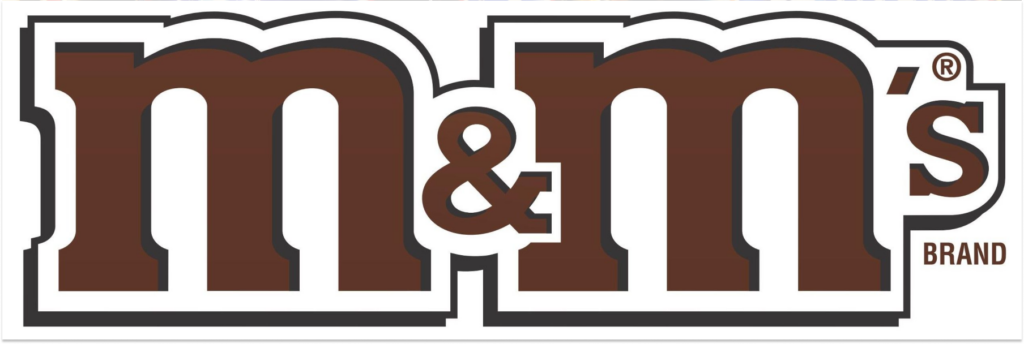 Старый логотип бренда M&M's