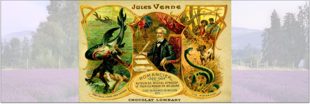 Верн был настолько популярен, что с его изображениями выпускали даже шоколад.