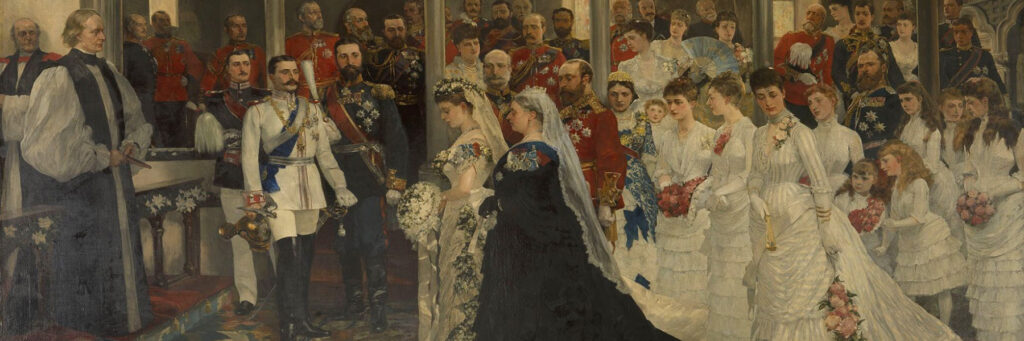 Свадьба королевы Виктории и Альберта Саксен-Кобург-готского 1840 год